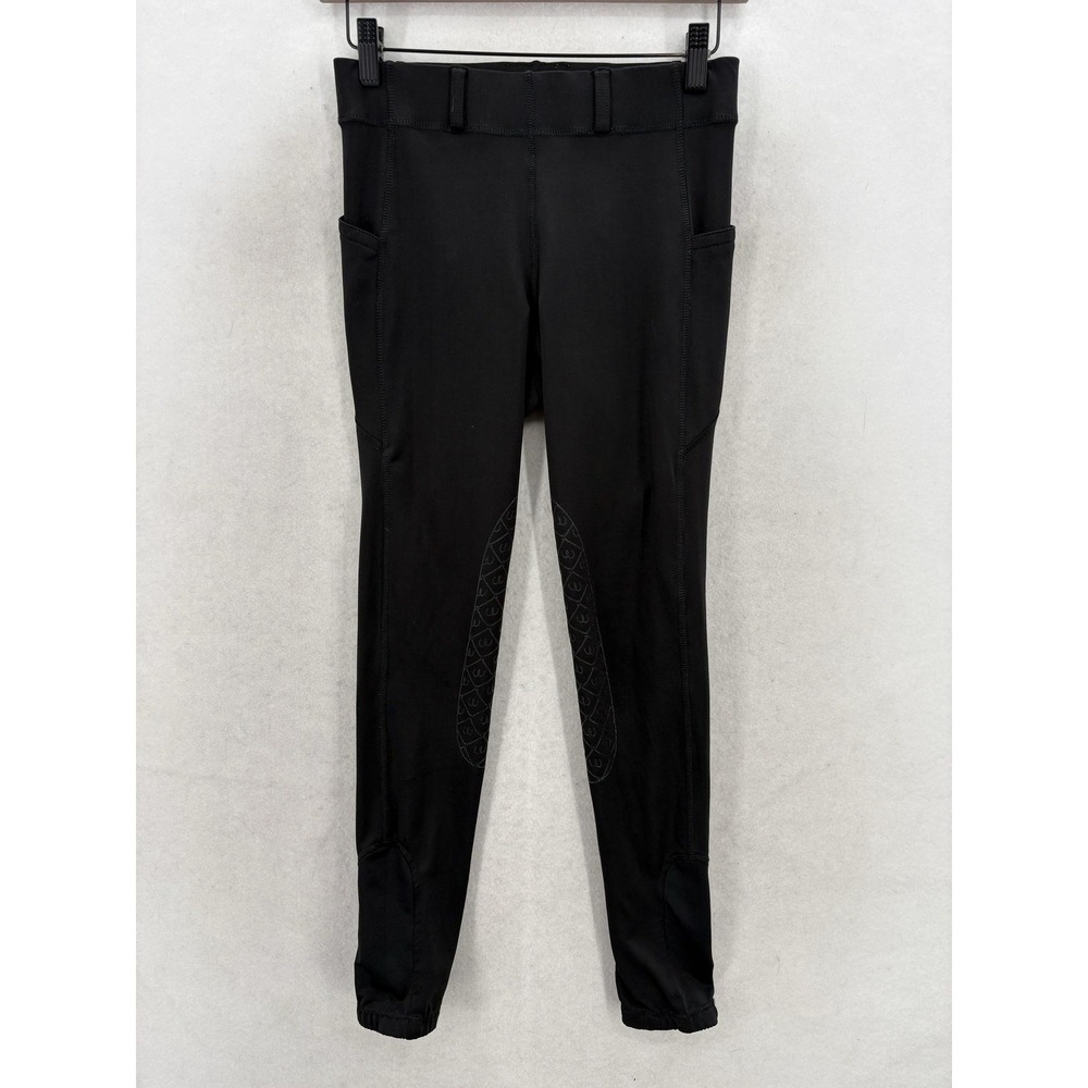 Ovation Aerowick SLC Riding Leggings Womens Medium Black Pockets Stretch Ankle